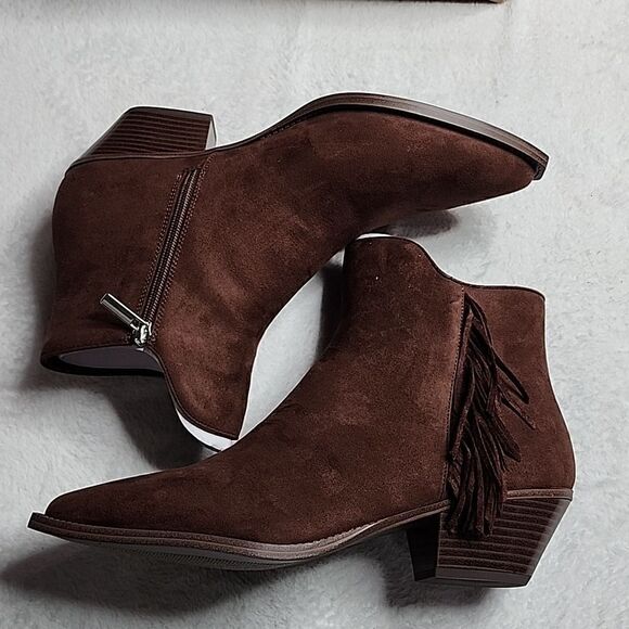 NIB Justfab Tahlea Pointed Toe Bootie Size 11 - Picture 6 of 10